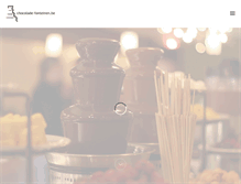 Tablet Screenshot of chocolade-fonteinen.be